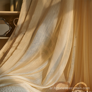 ديكور غرفة المعيشة Fringe Streamers Crepe Curtain Sheers